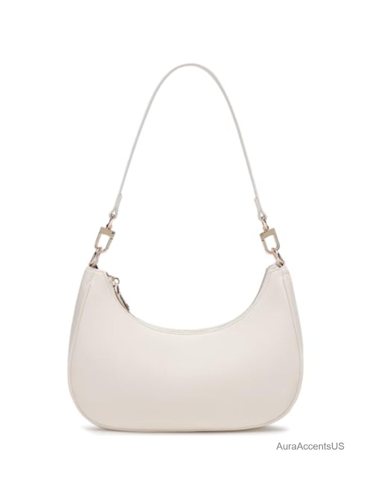 Pu Leather Hobo Bag With Zipper Lightweight Shoulder Purse